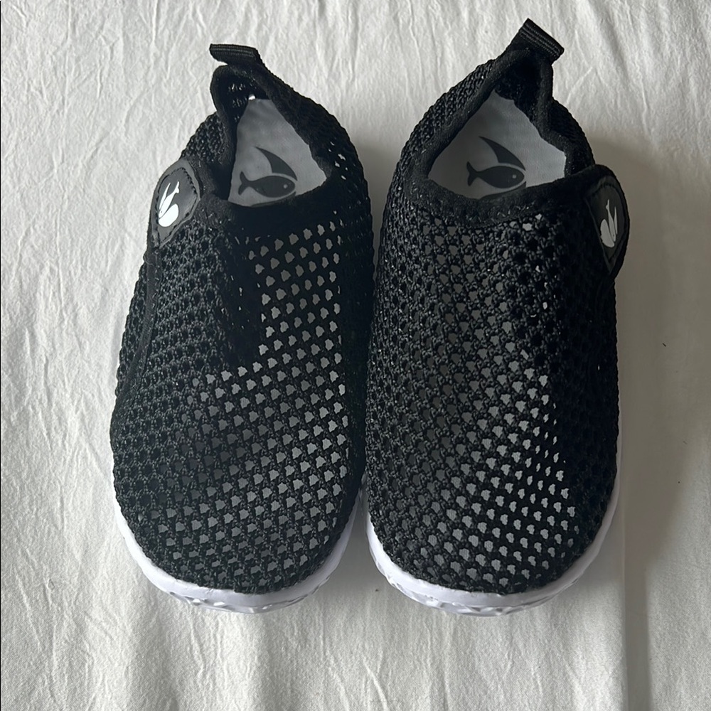 Kids Black Mesh Water Shoes